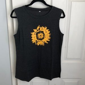 Sunflower tank top